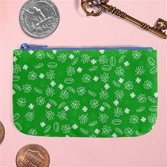 St Patricks Day Pattern Large Coin Purse by Valentinaart