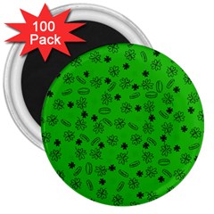 St Patricks Day Pattern 3  Magnets (100 Pack) by Valentinaart