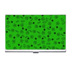 St Patricks Day Pattern Business Card Holder by Valentinaart