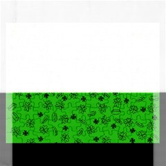 St Patricks Day Pattern Rectangular Jigsaw Puzzl by Valentinaart