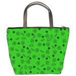 St Patricks day pattern Bucket Bag Back