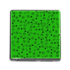 St Patricks Day Pattern Memory Card Reader (square 5 Slot) by Valentinaart