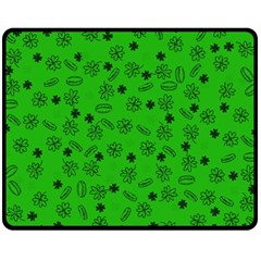 St Patricks Day Pattern Fleece Blanket (medium)  by Valentinaart