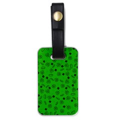 St Patricks Day Pattern Luggage Tags (one Side)  by Valentinaart