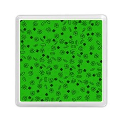 St Patricks Day Pattern Memory Card Reader (square) by Valentinaart