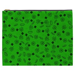 St Patricks Day Pattern Cosmetic Bag (xxxl) by Valentinaart