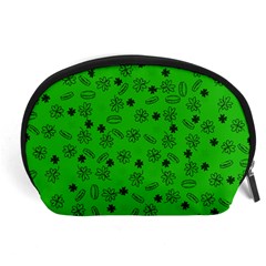 St Patricks Day Pattern Accessory Pouch (large) by Valentinaart