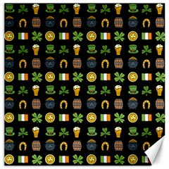 St Patricks Day Pattern Canvas 16  X 16  by Valentinaart