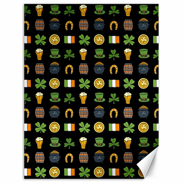 St Patricks day pattern Canvas 18  x 24 