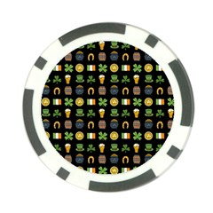 St Patricks Day Pattern Poker Chip Card Guard by Valentinaart