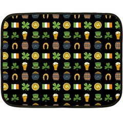 St Patricks Day Pattern Double Sided Fleece Blanket (mini)  by Valentinaart