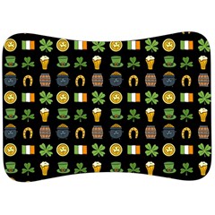 St Patricks Day Pattern Velour Seat Head Rest Cushion