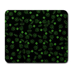 St Patricks Day Pattern Large Mousepads by Valentinaart