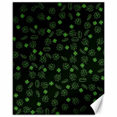 St Patricks Day Pattern Canvas 11  X 14  by Valentinaart