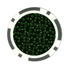 St Patricks Day Pattern Poker Chip Card Guard by Valentinaart