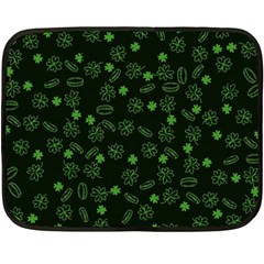 St Patricks Day Pattern Fleece Blanket (mini) by Valentinaart