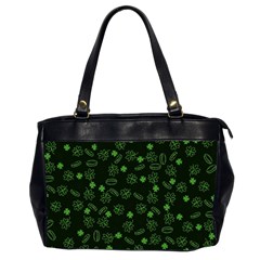 St Patricks Day Pattern Oversize Office Handbag (2 Sides) by Valentinaart