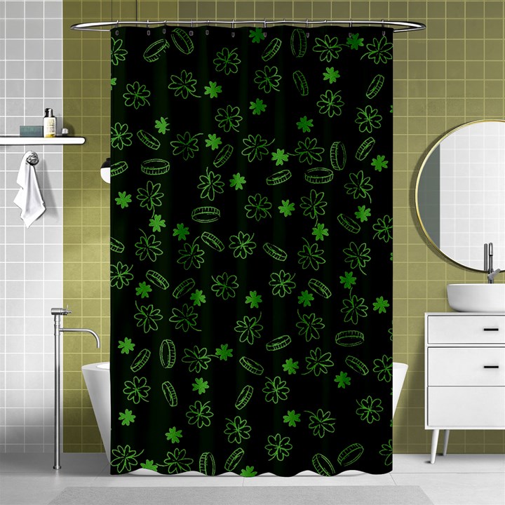 St Patricks day pattern Shower Curtain 48  x 72  (Small) 