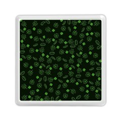 St Patricks Day Pattern Memory Card Reader (square) by Valentinaart