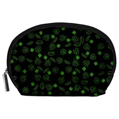 St Patricks Day Pattern Accessory Pouch (large) by Valentinaart