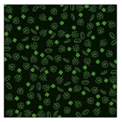 St Patricks Day Pattern Large Satin Scarf (square) by Valentinaart