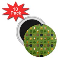 St Patricks day pattern 1.75  Magnets (10 pack) 