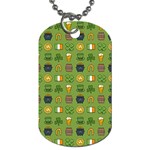 St Patricks day pattern Dog Tag (Two Sides) Front