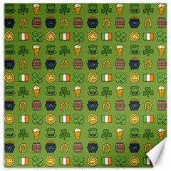 St Patricks Day Pattern Canvas 16  X 16  by Valentinaart