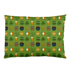 St Patricks Day Pattern Pillow Case by Valentinaart