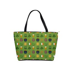 St Patricks Day Pattern Classic Shoulder Handbag by Valentinaart