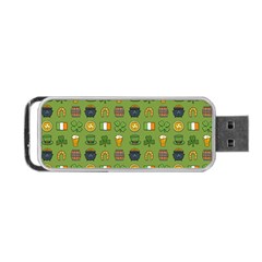 St Patricks Day Pattern Portable Usb Flash (two Sides) by Valentinaart