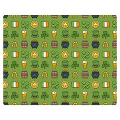 St Patricks day pattern Double Sided Flano Blanket (Medium) 