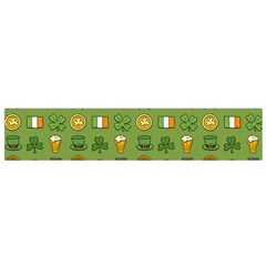 St Patricks Day Pattern Small Flano Scarf by Valentinaart