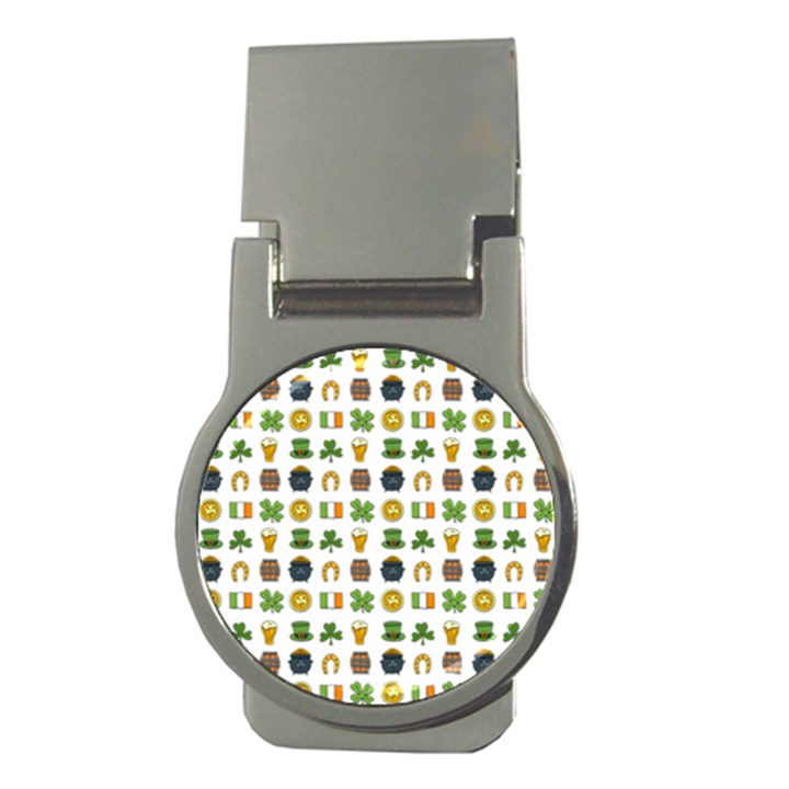 St Patricks day pattern Money Clips (Round) 