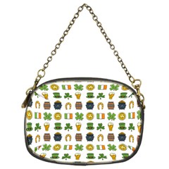 St Patricks Day Pattern Chain Purse (two Sides) by Valentinaart