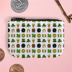 St Patricks Day Pattern Mini Coin Purse by Valentinaart