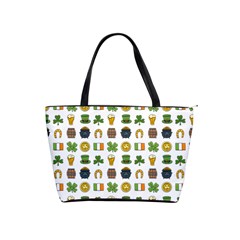 St Patricks Day Pattern Classic Shoulder Handbag by Valentinaart