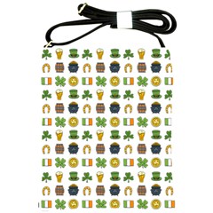 St Patricks Day Pattern Shoulder Sling Bag by Valentinaart