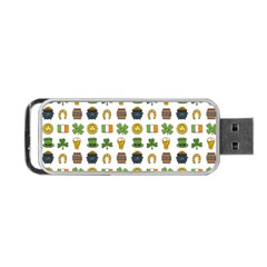 St Patricks Day Pattern Portable Usb Flash (one Side) by Valentinaart