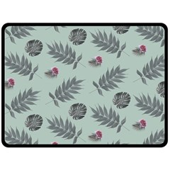 Tropical Pattern Fleece Blanket (large)  by LoolyElzayat