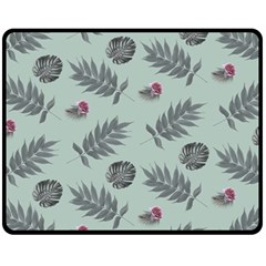 Tropical Pattern Fleece Blanket (medium)  by LoolyElzayat