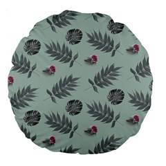 Tropical Pattern Large 18  Premium Round Cushions by LoolyElzayat