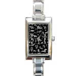 Petroglyph Nordic Beige And Black Background Petroglyph Nordic Beige And Black Background Rectangle Italian Charm Watch Front