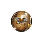 Wonderful Steampunk Heart With Wings, Clocks And Gears Golf Ball Marker (4 pack) Front