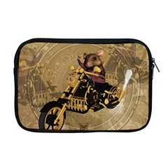 Funny Cute Mouse On A Motorcycle Apple MacBook Pro 17  Zipper Case