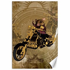 Funny Cute Mouse On A Motorcycle Canvas 20  x 30 