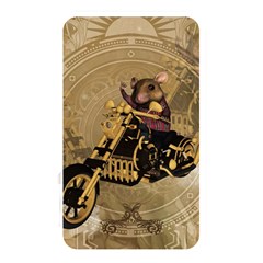 Funny Cute Mouse On A Motorcycle Memory Card Reader (Rectangular)