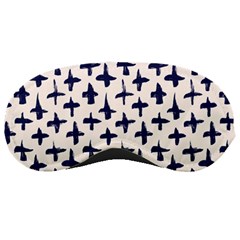 Pattern Ink Blue Navy Crosses Grunge Flesh And Navy Pattern Ink Crosses Grunge Flesh Beige Background Sleeping Masks by genx