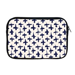 Pattern Ink Blue Navy Crosses Grunge Flesh And Navy Pattern Ink Crosses Grunge Flesh Beige Background Apple Macbook Pro 17  Zipper Case by genx