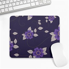 Purple flowers Large Mousepads